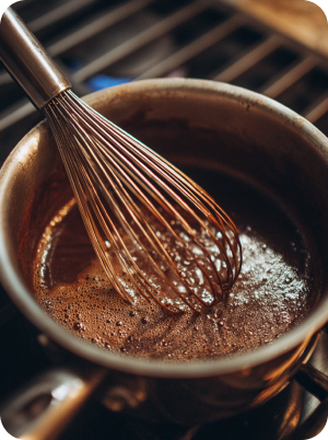 Растопка шоколада на водяной бане