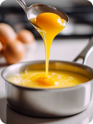 Соединение сахара с яйцом