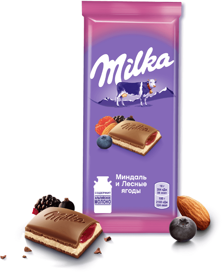 Милка с малиной фото